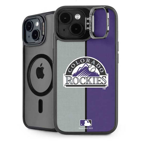 MLB Colorado Rockies Split iPhone 14 Kickstand Case